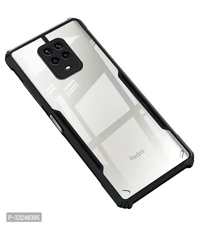 Mobiclonics Back Cover For Redmi Note 9 pro - Black-thumb0