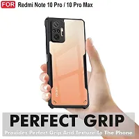 Mobiclonics Back Cover For Redmi Note 10 pro - Black-thumb2