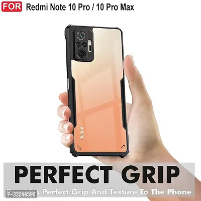 Mobiclonics Back Cover For Redmi Note 10 pro - Black-thumb3