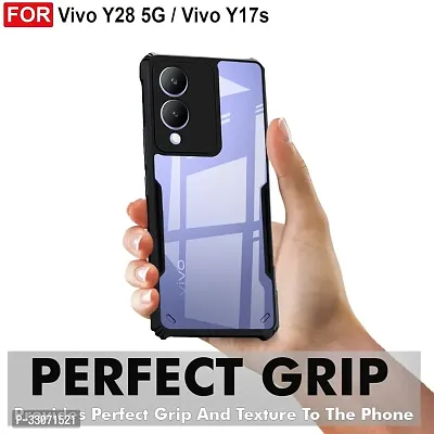 Mobiclonics Back Cover For Vivo Y28 - Black-thumb2