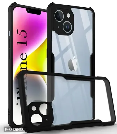 Mobiclonics Back Cover For Apple iphone 15 - Black-thumb0