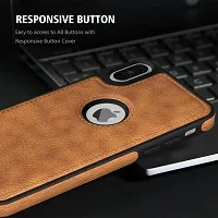 Stylish Back Case Bumper Case for iPhone Xs Max (Brown)-thumb3