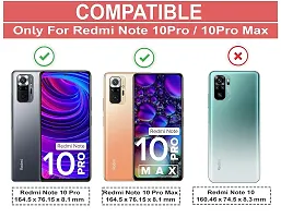 Mobiclonics Back Cover For Redmi Note 10 pro - Black-thumb1