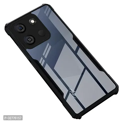 Stylish Solid Back Case Cover for Itel A05s - Black-thumb0