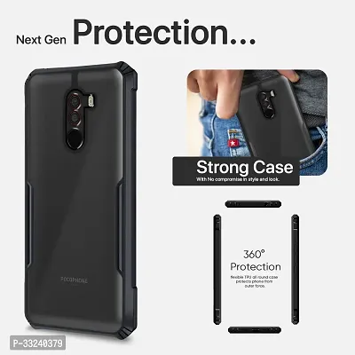 Mobiclonics Back Cover For Redmi Poco F1 - Black-thumb4