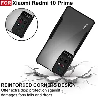 Mobiclonics Back Cover For Redmi 10 prime - Black-thumb2