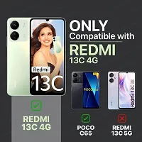 Mobiclonics Back Cover For Redmi 13c 4g - Black-thumb1