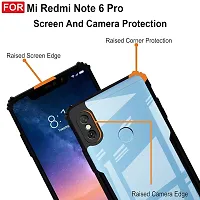 Mobiclonics Back Cover For Redmi Note 6 pro - Black-thumb3