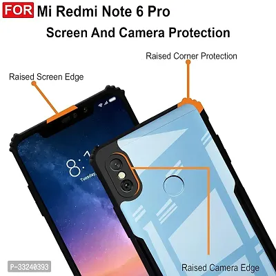 Mobiclonics Back Cover For Redmi Note 6 pro - Black-thumb4