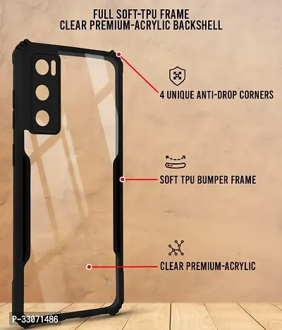 Mobiclonics Back Cover For Vivo V20se - Black-thumb2