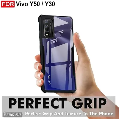 Mobiclonics Back Cover For Vivo Y30 - Black-thumb2