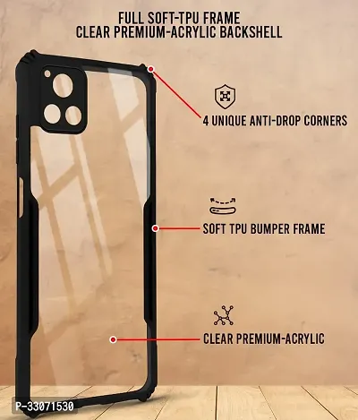 Mobiclonics Back Cover For Vivo Y72 5g - Black-thumb2