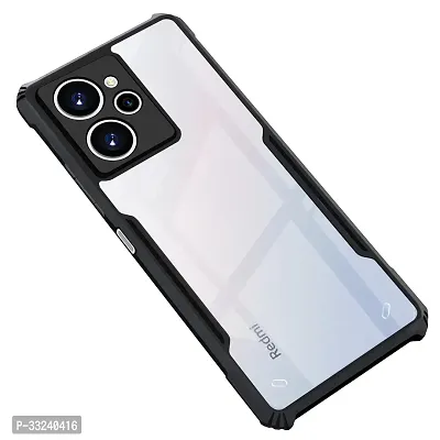 Mobiclonics Back Cover For Redmi 12 4g - Black-thumb0