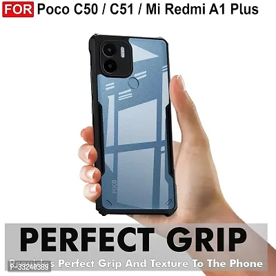 Mobiclonics Back Cover For Redmi Mi A1 plus - Black-thumb3