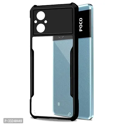 Mobiclonics Back Cover For Poco M4 5g - Black-thumb0