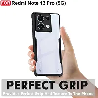 Mobiclonics Back Cover For Redmi Note 13 Pro - Black-thumb1