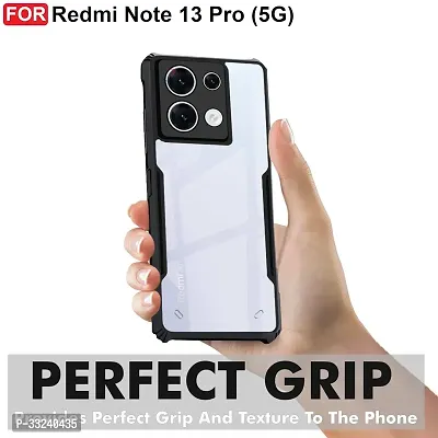 Mobiclonics Back Cover For Redmi Note 13 Pro - Black-thumb2