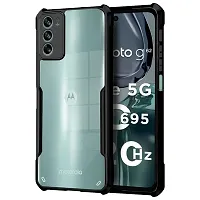 Mobiclonics Back Cover For Motorola Moto G62 - Black-thumb1