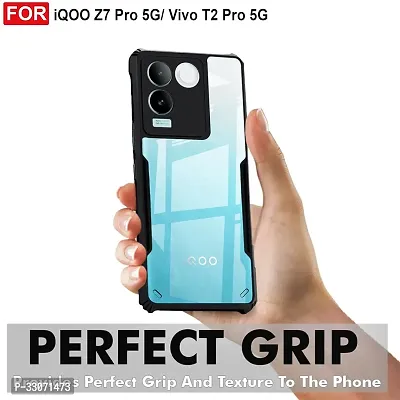 Mobiclonics Back Cover For Vivo T2 pro 5g - Black-thumb3