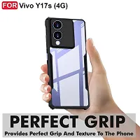 Mobiclonics Back Cover For Vivo Y17S 4G - Black-thumb1