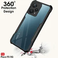 Mobiclonics Back Cover For Redmi Poco F5 5g - Black-thumb1