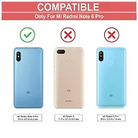 Mobiclonics Back Cover For Redmi Note 6 pro - Black-thumb1