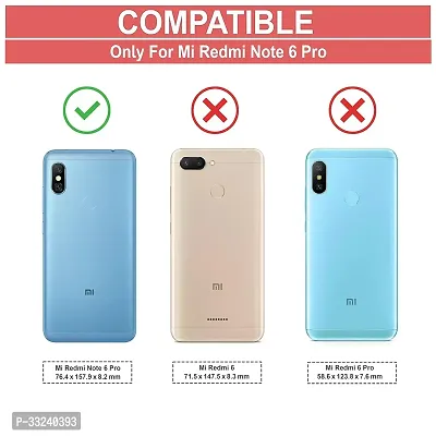 Mobiclonics Back Cover For Redmi Note 6 pro - Black-thumb2