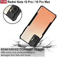 Mobiclonics Back Cover For Redmi Note 10 pro - Black-thumb3