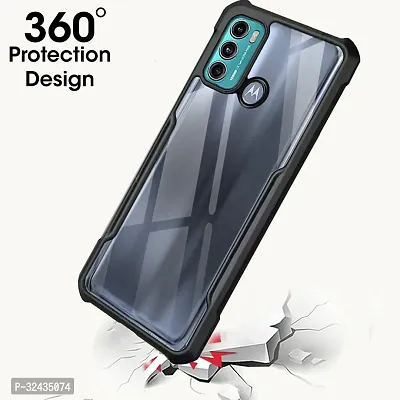 Mobiclonics Back Cover For Motorola Moto G60 - Black-thumb2