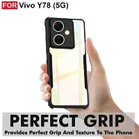 Mobiclonics Back Cover For Vivo Y78 5g - Black-thumb1