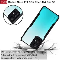 Mobiclonics Back Cover For Redmi Note 11t 5g - Black-thumb3