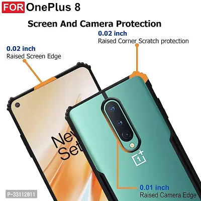 Mobiclonics Eagle Back Cover For OnePlus 8 - Black-thumb4