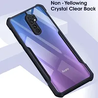 Mobiclonics Back Cover For Redmi 9 prime - Black-thumb2