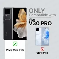 Mobiclonics Back Cover For Vivo V30 Pro 5g - Black-thumb1