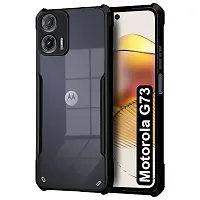 Mobiclonics Back Cover For Motorola Moto G73 - Black-thumb2