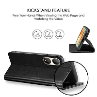 Mobiclonics Vintage Flip Cover for Vivo Y100 5g - Black-thumb1