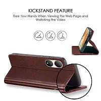 Mobiclonics Vintage Flip Cover for Vivo Y100 5g - Brown-thumb1