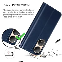 Mobiclonics Vintage Flip Cover for Vivo Y100 5g - Blue-thumb3