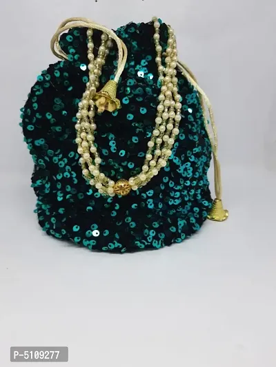 Trendy Attractive Sequin Potly Bag Clutches-thumb0