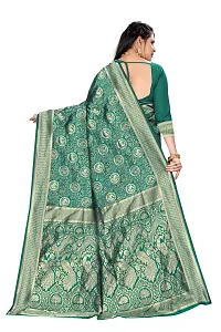 Embellished Banarasi Jacquard Saree-thumb4