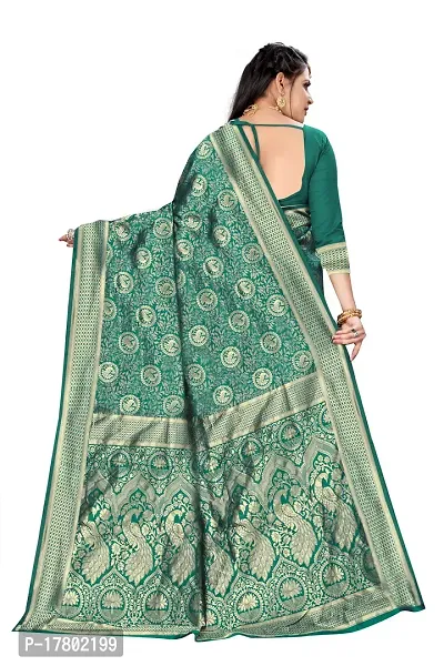 Embellished Banarasi Jacquard Saree-thumb5