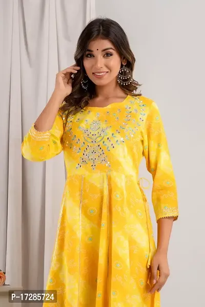 Women Stylish Rayon A-Line Kurta-thumb3