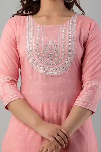 Women Stylish Rayon Kurta With Pant And Dupatta-thumb3