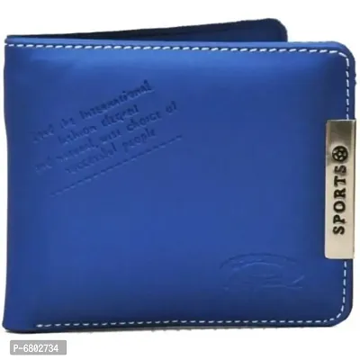Blue two fold wallet for men-thumb0