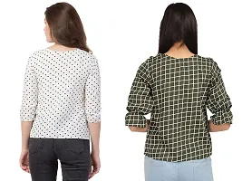 Iconic Deeva Womens Evergreen Tops in Simple Design & Colors, Set of Two-thumb1