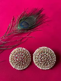 Iconic Deeva Combo Of 2 Earrings. Mirror Work Traditional Combo For Women & Girls - Set Of 2-thumb1