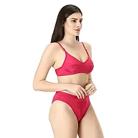 Iconic Deeva Women Lingerie Set, Non-Padded Non-Wired Womens Bra Panty Set, Stylish Net Bra Panty Set for Girls, Fashionable Stylish Net Work Lingerie Set-thumb2