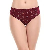 Iconic Deeva Women Printed Hipster Panty, Women's & Girls Hipster Panties Briefs Printed Pure Organic Cotton Combo Pack of - 5-thumb1