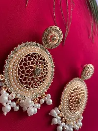 Iconic Deeva Combo Of 2 Earrings. Mirror Work Traditional Combo For Women & Girls - Set Of 2-thumb3