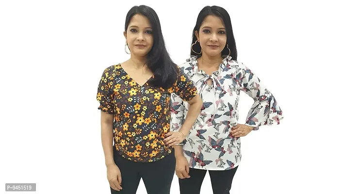 Iconic Deeva Wide New Range of Women's Top Girl's Tops, Casual Wear Top's, Designer Stylish Printed Women Tops-thumb0